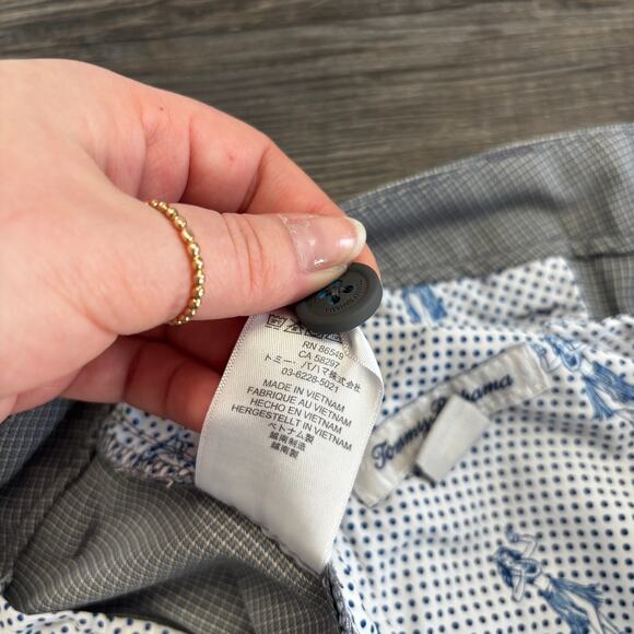 Tommy Bahama Gray Micro Houndstooth Mens 40x30 Performance Stretch Chino Pants - Picture 6 of 12